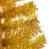 vidaXL Artificial Pre-lit Christmas Tree with Ball Set Gold 47.2