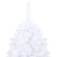vidaXL Artificial Pre-lit Christmas Tree with Ball Set White 94.5