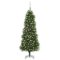 vidaXL Artificial Pre-lit Christmas Tree with Ball Set 94.5