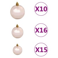 vidaXL Artificial Pre-lit Christmas Tree with Ball Set 94.5