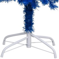 vidaXL Artificial Pre-lit Christmas Tree with Ball Set Blue 94.5