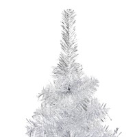 vidaXL Artificial Pre-lit Christmas Tree with Ball Set Silver 82.7