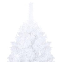 vidaXL Artificial Pre-lit Christmas Tree with Ball Set White 59.1