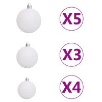 vidaXL Artificial Pre-lit Christmas Tree with Ball Set 70.9