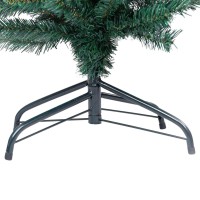 vidaXL Slim Artificial Pre-lit Christmas Tree with Stand Green 82.7