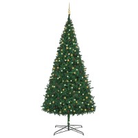 vidaXL Artificial Pre-lit Christmas Tree with Ball Set LEDs 157.5