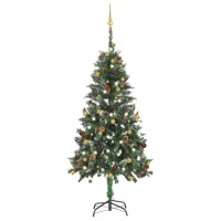 vidaXL Artificial Pre-lit Christmas Tree with Ball Set 59.1