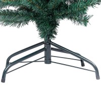 vidaXL Slim Artificial Pre-lit Christmas Tree with Ball Set Green 47.2