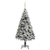 vidaXL Artificial Pre-lit Christmas Tree with Ball Set Green 82.7