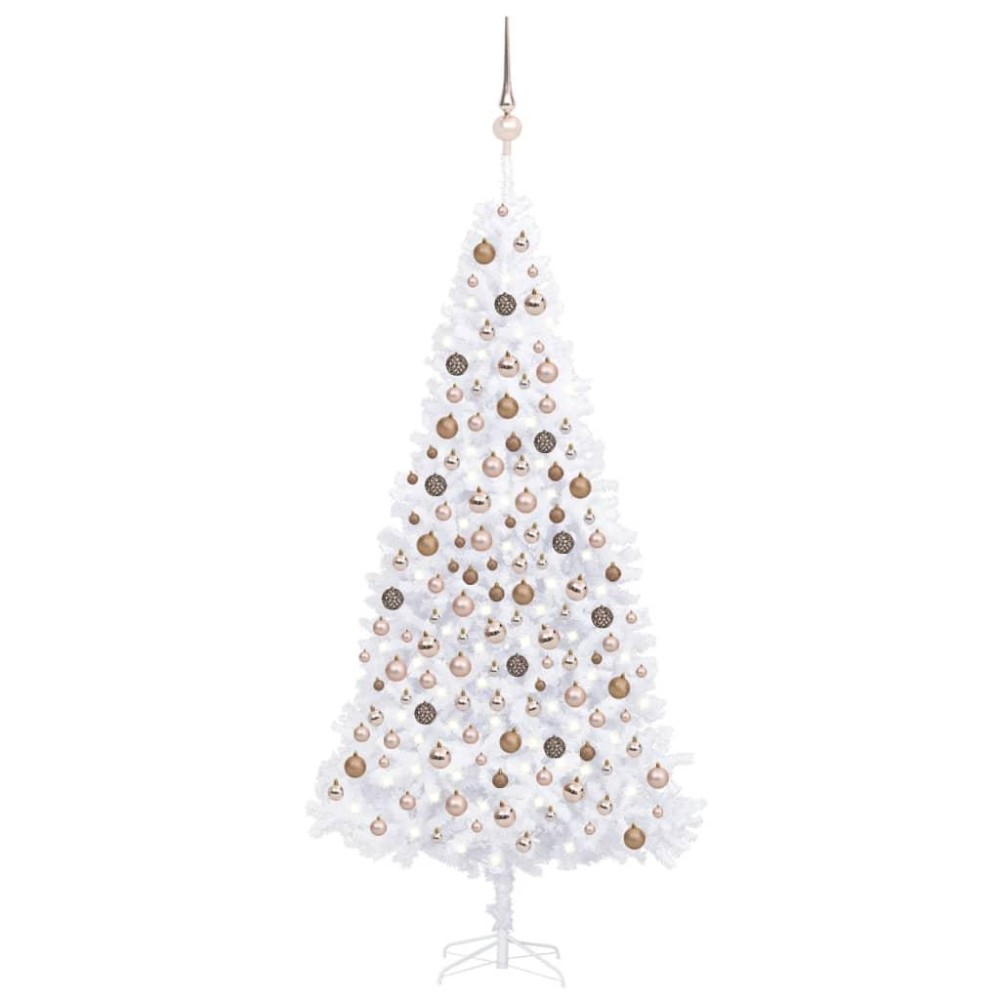 vidaXL Artificial Pre-lit Christmas Tree with Ball Set LEDs 118.1