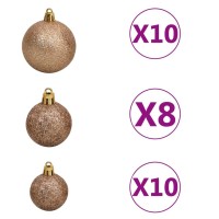 vidaXL Artificial Pre-lit Christmas Tree with Ball Set LEDs 118.1