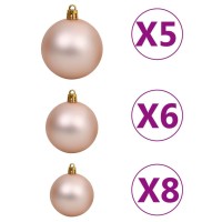 vidaXL Slim Artificial Pre-lit Christmas Tree with Ball Set Green 94.5