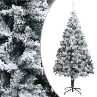 vidaXL Artificial Pre-lit Christmas Tree with Ball Set Green 70.9