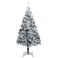 vidaXL Artificial Pre-lit Christmas Tree with Ball Set Green 70.9