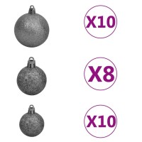 vidaXL Artificial Pre-lit Christmas Tree with Ball Set Pine Cones 82.7