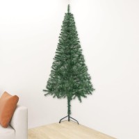 vidaXL Corner Artificial Pre-lit Christmas Tree Green 47.2