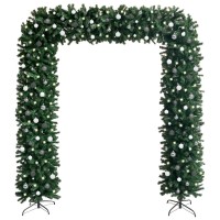 vidaXL Christmas Tree Arch with LEDs&Ball Set Green 94.5