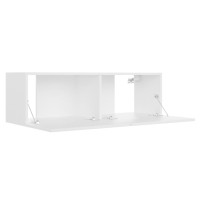 vidaXL 3 Piece TV Stand Set White Engineered Wood