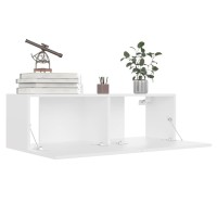 vidaXL 6 Piece TV Stand Set White Engineered Wood