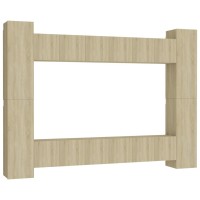 vidaXL 10 Piece TV Stand Set Sonoma Oak Engineered Wood