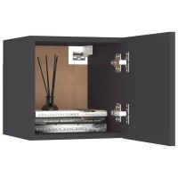 Vidaxl Bedside Cabinet Gray 12X11.8X11.8 Engineered Wood