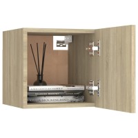 vidaXL Bedside Cabinets 2 pcs Sonoma Oak 12