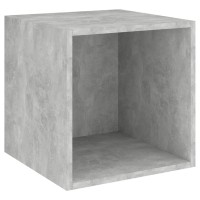 vidaXL 4 Piece TV Stand Set Concrete Gray Engineered Wood