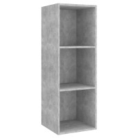 vidaXL 3 Piece TV Stand Set Concrete Gray Engineered Wood