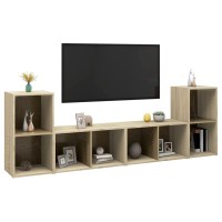 vidaXL TV Stands 4 pcs Sonoma Oak 28.3