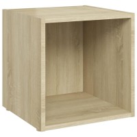 vidaXL 8 Piece TV Stand Set Sonoma Oak Engineered Wood