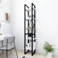 Vidaxl 5-Tier Book Cabinet White 15.7X11.8X68.9 Engineered Wood