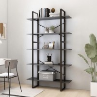 vidaXL 5-Tier Book Cabinet Gray 39.4