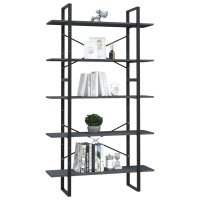 vidaXL 5-Tier Book Cabinet Gray 39.4