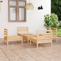 vidaXL 5 Piece Patio Lounge Set Solid Pinewood