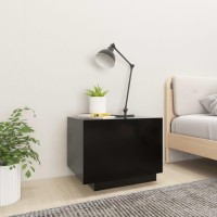 vidaXL Bedside Cabinet Black 39.4