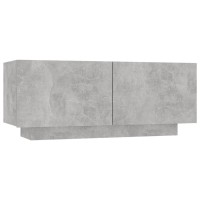 vidaXL Bedside Cabinet Concrete Gray 39.4