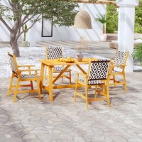 vidaXL 5 Piece Patio Dining Set Solid Acacia Wood