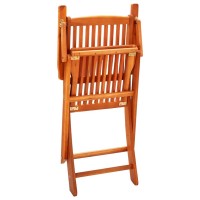 vidaXL Folding Patio Chairs 6 pcs Solid Eucalyptus Wood