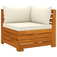 vidaXL 8 Piece Patio Lounge Set with Cushions Solid Acacia Wood