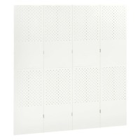 Vidaxl 4-Panel Room Dividers 2 Pcs White 63X70.9 Steel