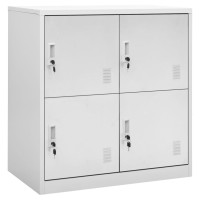 vidaXL Locker Cabinets 5 pcs Light Gray 35.4