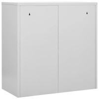 vidaXL Locker Cabinets 5 pcs Light Gray and Blue 35.4