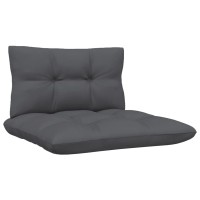 vidaXL 3 Piece Patio Lounge Set with Anthracite Cushions Pinewood