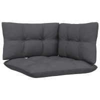 vidaXL 8 Piece Patio Lounge Set with Anthracite Cushions Pinewood