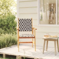 vidaXL Patio Chairs 4 pcs Solid Acacia Wood