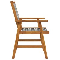 vidaXL Patio Chairs 8 pcs Solid Acacia Wood