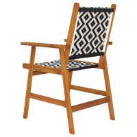 vidaXL Patio Chairs 8 pcs Solid Acacia Wood