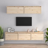 vidaXL TV Stands 5 Pcs Solid Wood Pine