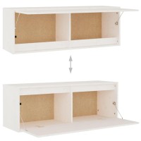 vidaXL TV Stands 6 pcs White Solid Wood Pine