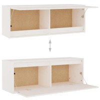 vidaXL TV Stands 6 pcs White Solid Wood Pine